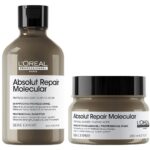 L'Oreal Professionnel Serie Expert Absolut Repair Molecular Shampoo 300ml & Treatment Mask 250ml Twin - Image 2