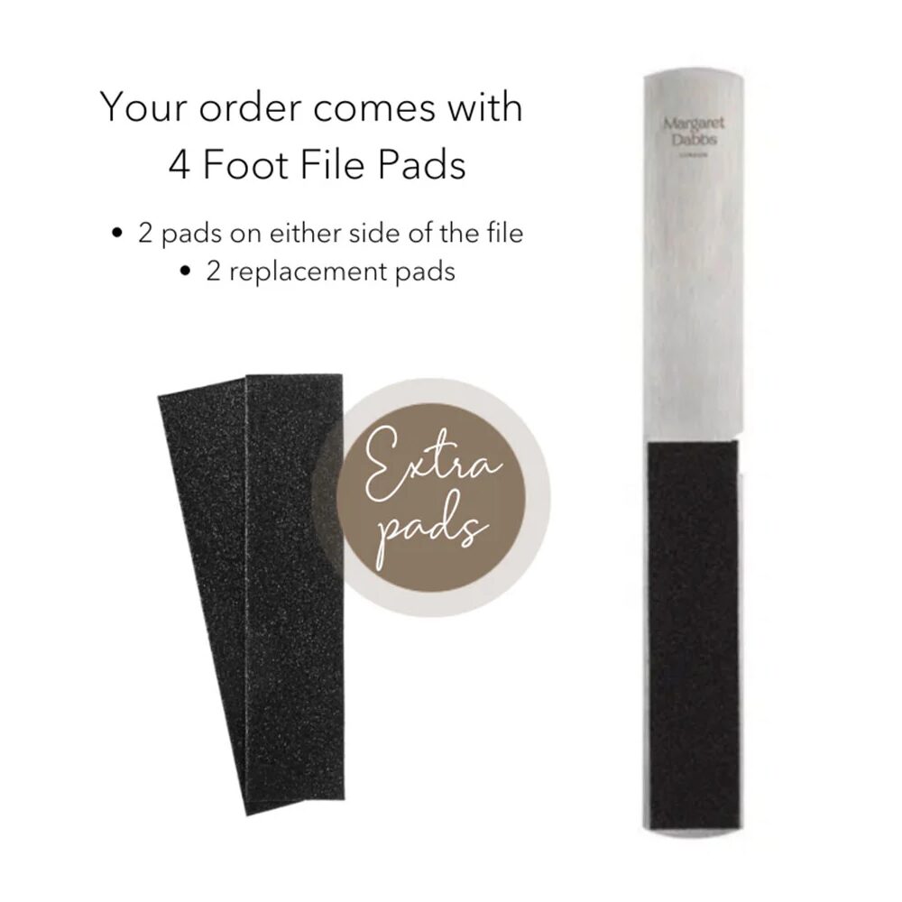 MARG0009-3.jpg Margaret Dabbs London Fabulous Feet Foot File with 2 Replacement Pads - Image 1