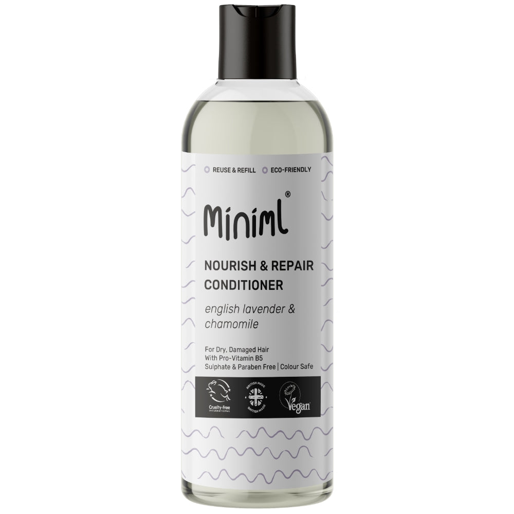 MINNRLVCSM-2.jpg Miniml Eco Friendly Nourish & Repair Lavender & Chamomile Shampoo & Conditioner Twin 2 x 500ml - Image 1