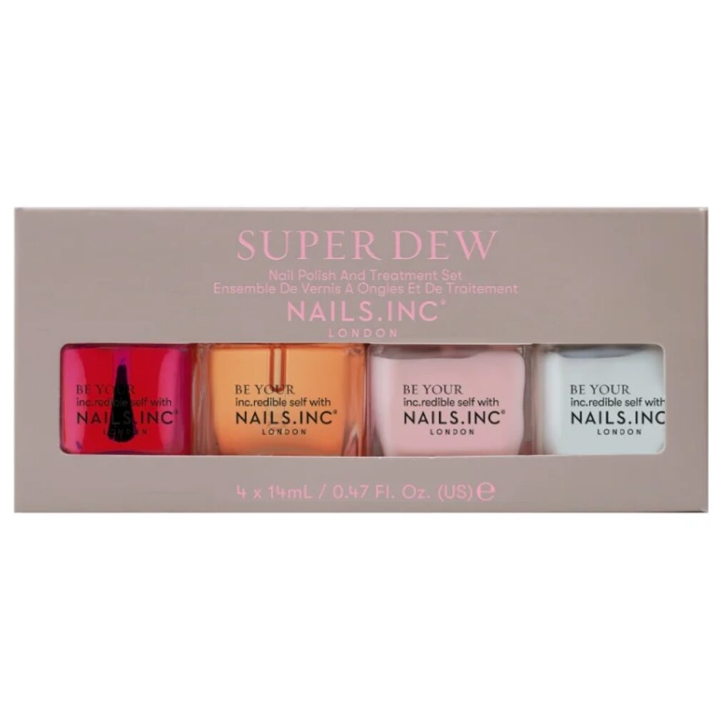 NINC0075.jpg Nails Inc. Super Dew Nail Polish & Treatment Set 4 x 14ml - Image 1