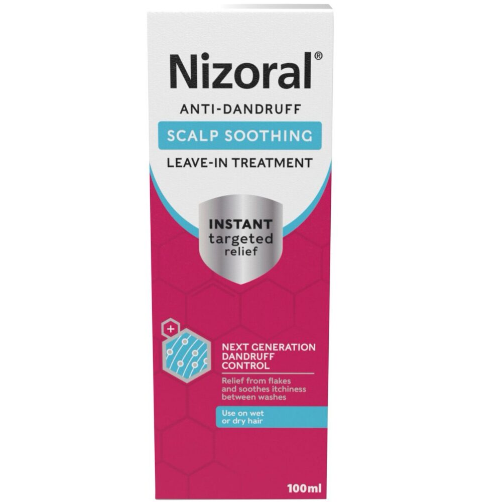 NIZ0006_e8b1da46-6bda-427e-82f0-56ccb58a679a.jpg Nizoral Anti-Dandruff Scalp Soothing Leave-In Treatment 100ml - Image 1