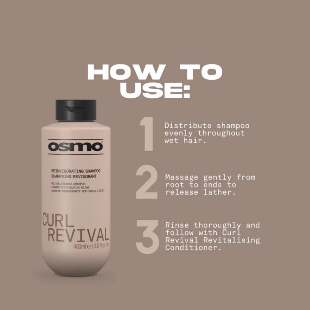OMCURLREV-1.jpg Osmo Curl Revival Reinvigorating Shampoo & Revitalising Conditioner Twin 2 x 400ml - Image 1