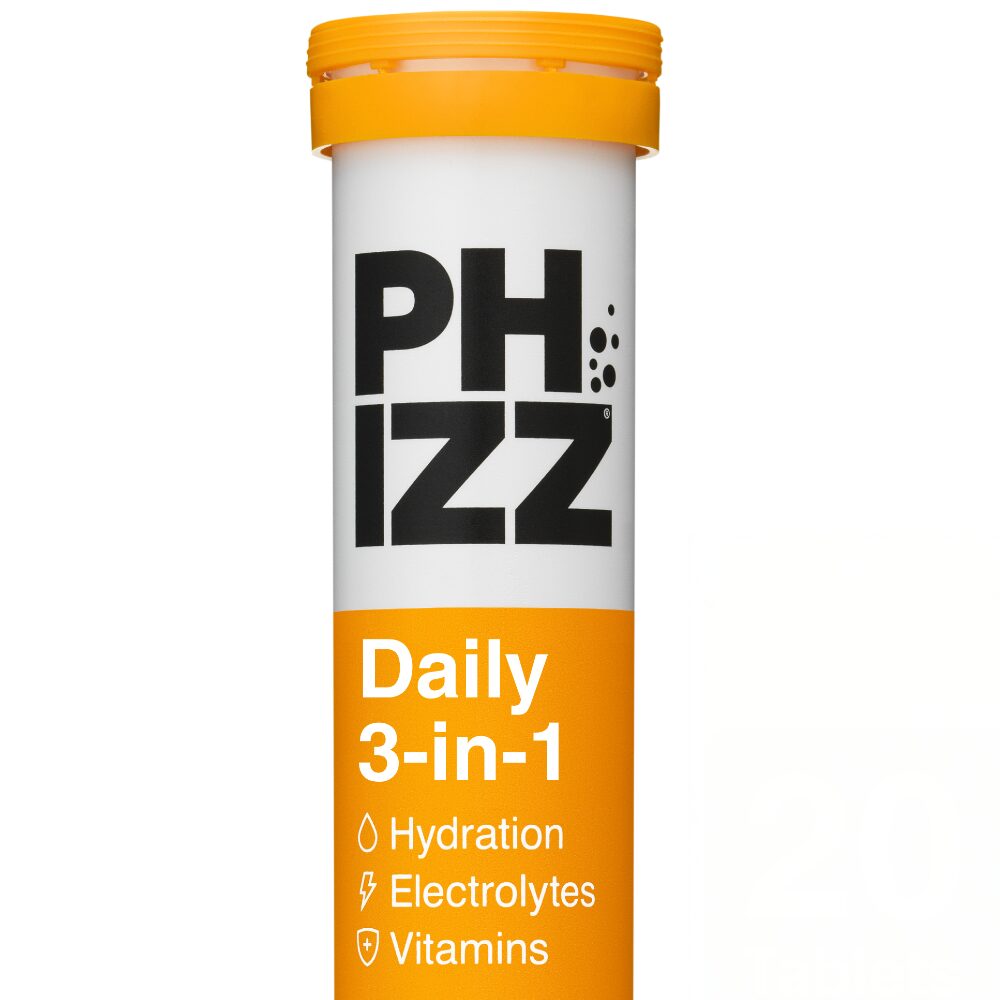 PHZ0001.jpg Phizz Orange 3 in 1 Multivitamin Hydration Tablets 20 Tablets - Image 1
