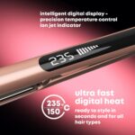 revamp dynamic radiance straight & style ceramic ionic hair straightener gold - Image 8