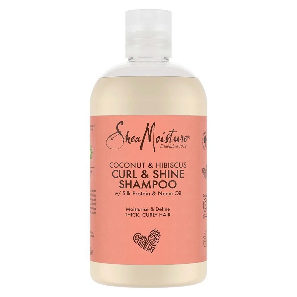 SHMHIBSCTW_1.jpg Shea Moisture Coconut & Hibiscus Curl & Shine Shampoo & Conditioner Twin 2 x 384ml - Image 1
