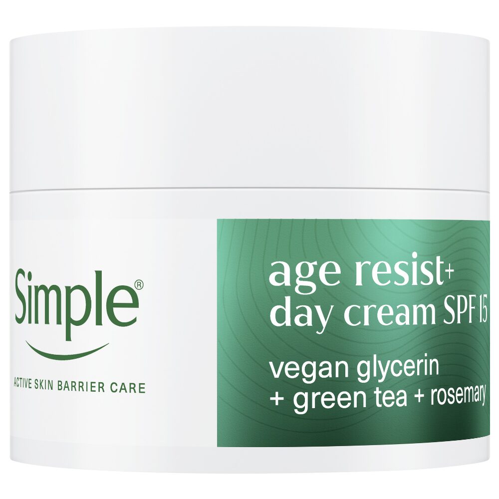 SIMP0083.jpg Simple Age Resist+ Day Cream Facial Moisturiser SPF15 50ml - Image 1