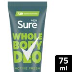 Sure Men Whole Body Deo 72h Active Fresh Deodorant Cream 75ml - Image 3
