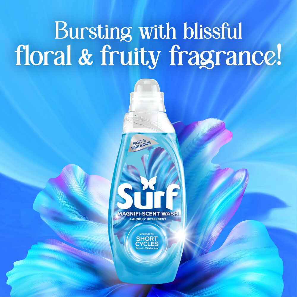 SURF0023-6.jpg Surf Magnifi-Scent Wash Aqua Bliss Liquid Laundry Washing Detergent 31 Washes 837ml - Image 1