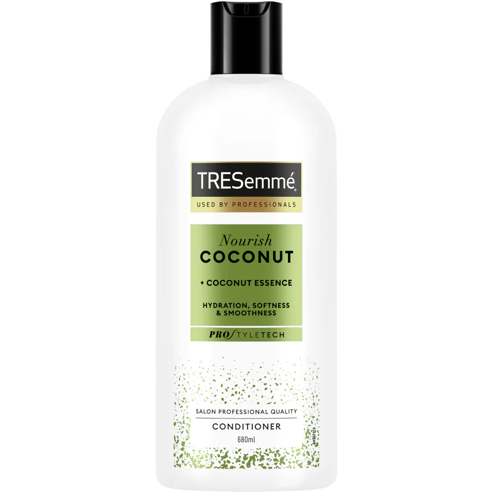 TRESNRCOTW_2.png TRESEmme Nourish Coconut Shampoo & Conditioner Twin 2 x 680ml - Image 1