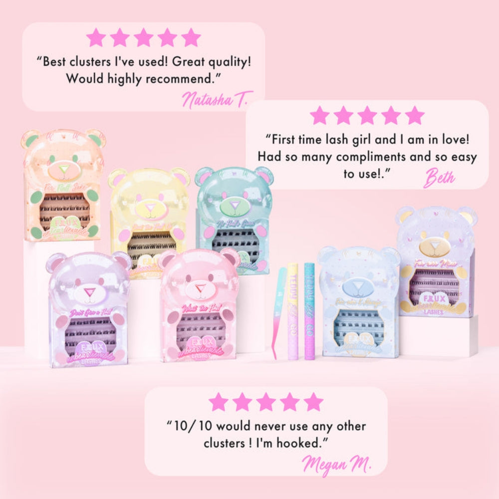 UNI0004-5.jpg Unicorn Cosmetics Don't Give A Fluff Unbearlievable DIY Individual Lash Clusters Black - Image 1