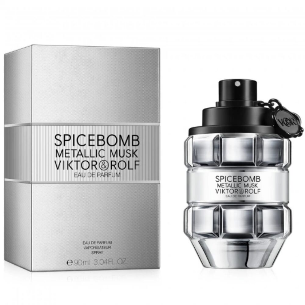 VIK0065-1_ef1d34c3-cd89-4e55-8427-4376e6f76479.jpg Viktor & Rolf Spicebomb Metallic Musk Eau De Parfum 90ml - Image 1