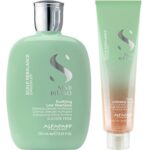 Alfaparf Milano Semi Di Lino Scalp Rebalance Purifying Low Shampoo 250ml & Exfoliating Scrub 150ml Twin - Image 3