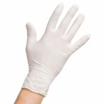 Aurelia Vibrant Latex Powder Free Examination Gloves Medium 100x