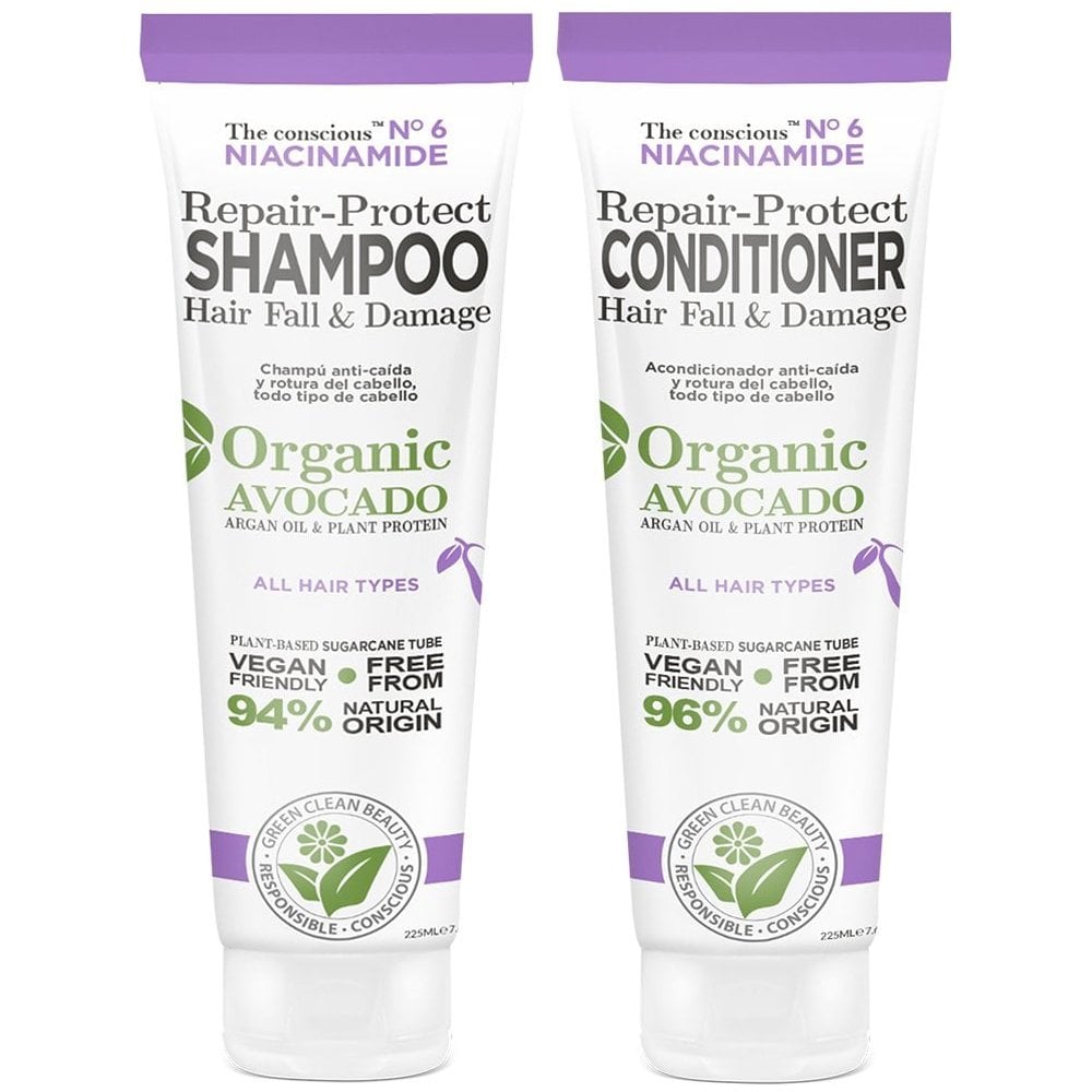 biovene-the-conscious-no-6-niacinamide-repair-protect-hair-fall-damage-shampoo-conditioner-twin-2-x-225ml-p27296-66547_image.jpg Biovene The Conscious No. 6 Niacinamide Repair-Protect Shampoo & Conditioner Twin 2 x 225ml - Image 1