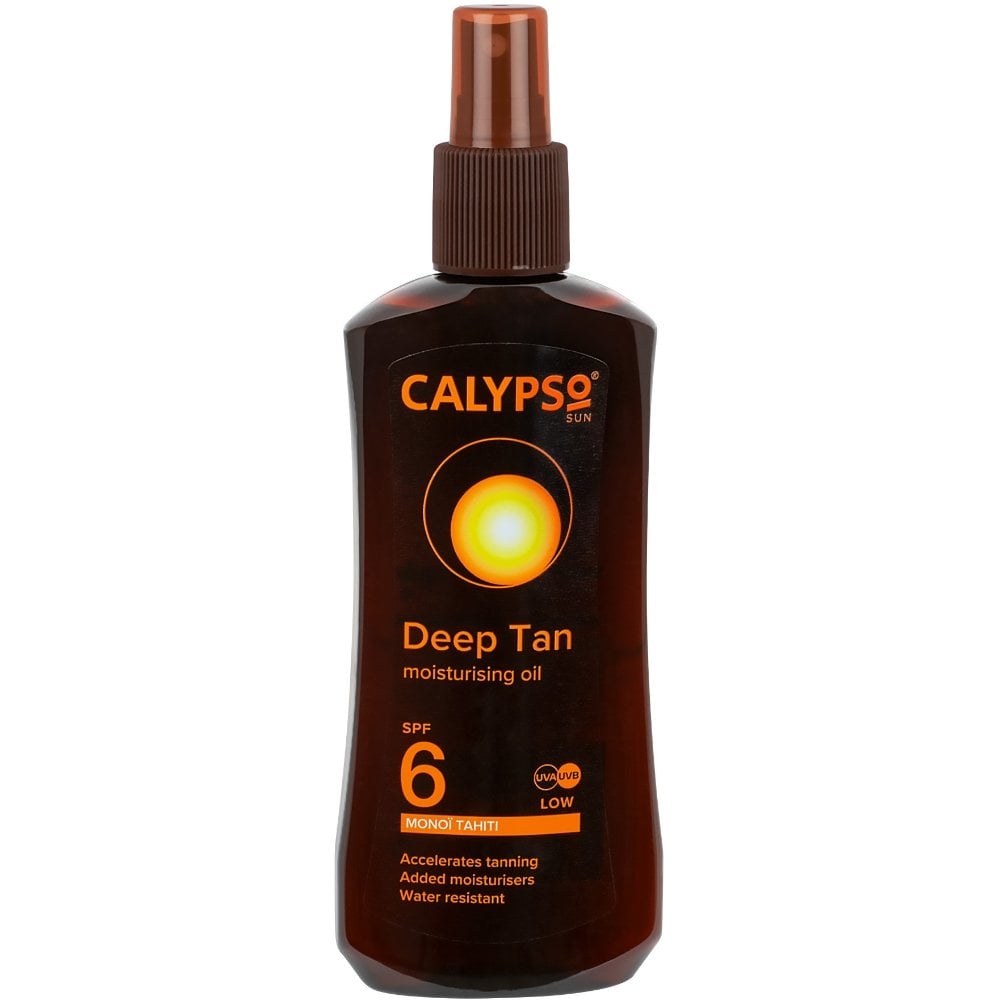 calypso-monoi-tahiti-deep-tan-moisturising-tan-accelerator-oil-spray-spf6-200ml-p22748-98660_image.jpg Calypso Deep Tan Moisturising Tan Accelerator Oil Spray SPF6 200ml - Image 1