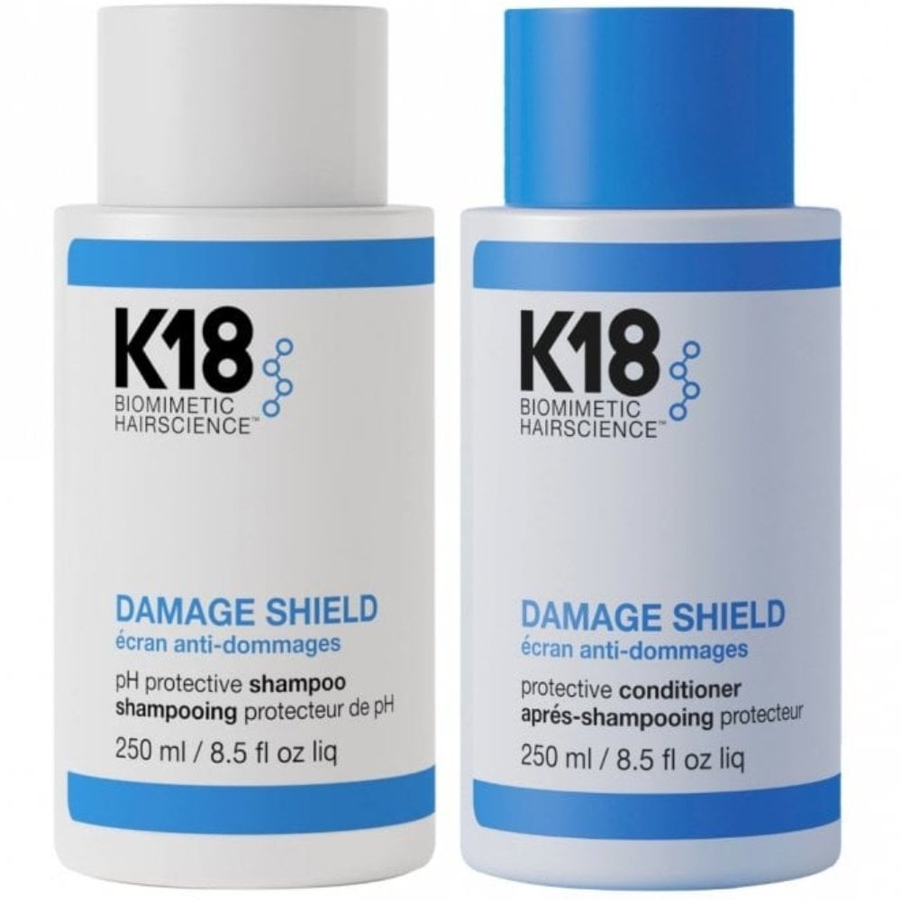 damage-shield-ph-protective-shampoo-conditioner-twin-2-x-250ml-p37791-119222_image.jpg K18 Biomimetic Hairscience Damage Shield pH Protective Shampoo & Conditioner Twin 2 x 250ml - Image 1