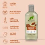 dr. organic moroccan argan oil shampoo & conditioner hair twin 2 x 265ml