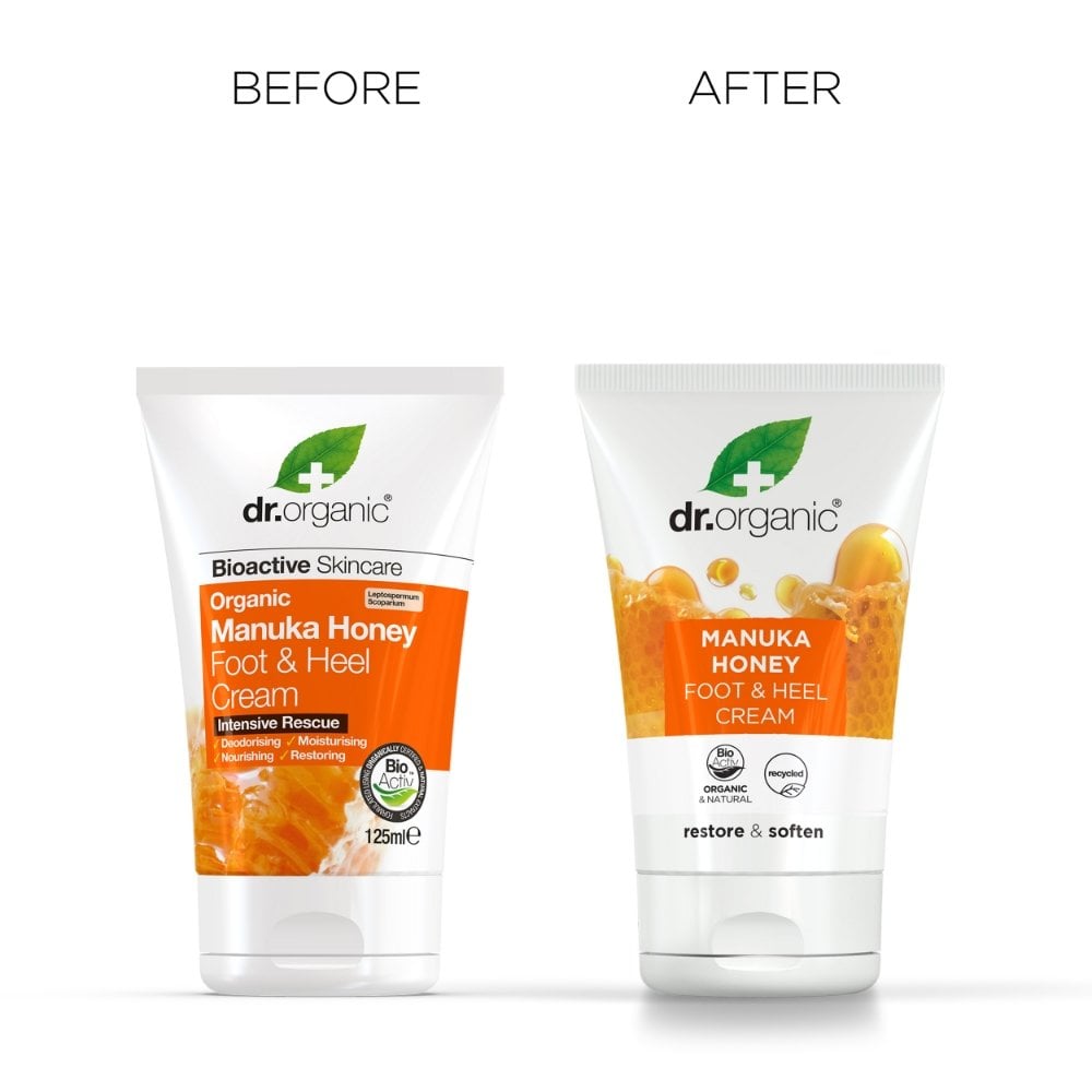 dr-organic-organic-manuka-honey-intensive-rescue-foot-heel-cream-for-dry-sensitive-feet-125ml-p34038-98994_image.jpg Dr. Organic Organic Manuka Honey Intensive Rescue Foot & Heel Cream 125ml - Image 1