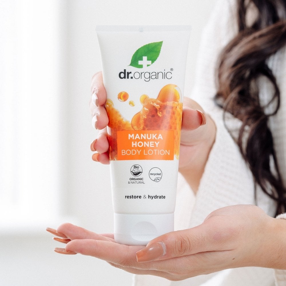 dr-organic-organic-manuka-honey-replenishing-body-lotion-with-cocoa-shea-butters-for-dry-skin-200ml-p34037-98993_image.jpg Dr. Organic Organic Manuka Honey Replenishing Body Lotion 200ml - Image 1