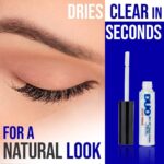 duo eyelash glue quick-set striplash adhesive formaldehyde & latex-free white/clear 5g - Image 4