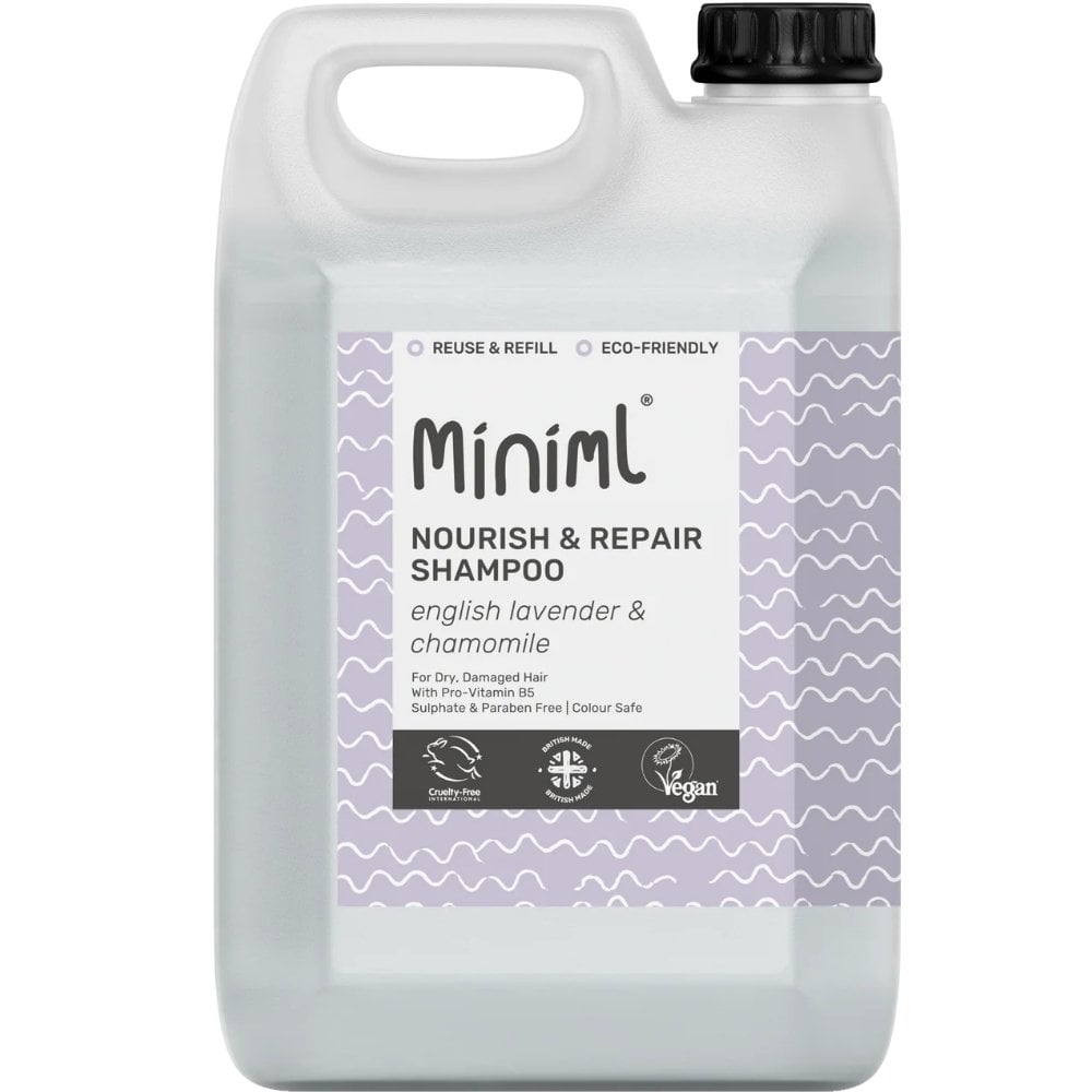 eco-friendly-nourish-repair-shampoo-english-lavender-chamomile-5000ml-p38524-124254_image.jpg Miniml Eco Friendly Nourish & Repair Shampoo English Lavender & Chamomile 5000ml - Image 1