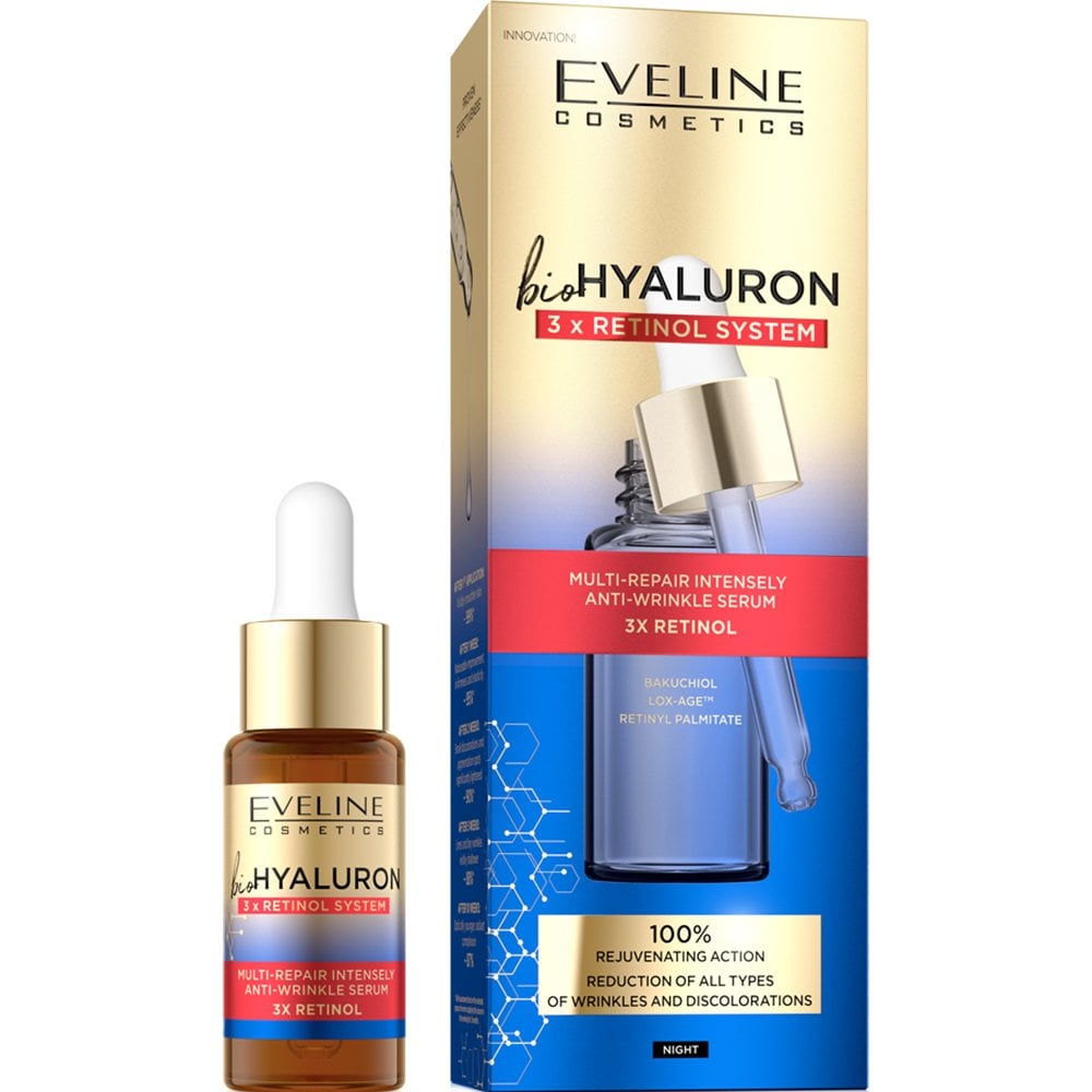 eveline-cosmetics-biohyaluron-3x-retinol-system-concentrated-anti-wrinkle-repair-serum-18ml-p25635-60402_image.jpg Eveline Cosmetics BioHyaluron 3x Retinol System Anti-Wrinkle Repair Serum 18ml - Image 1