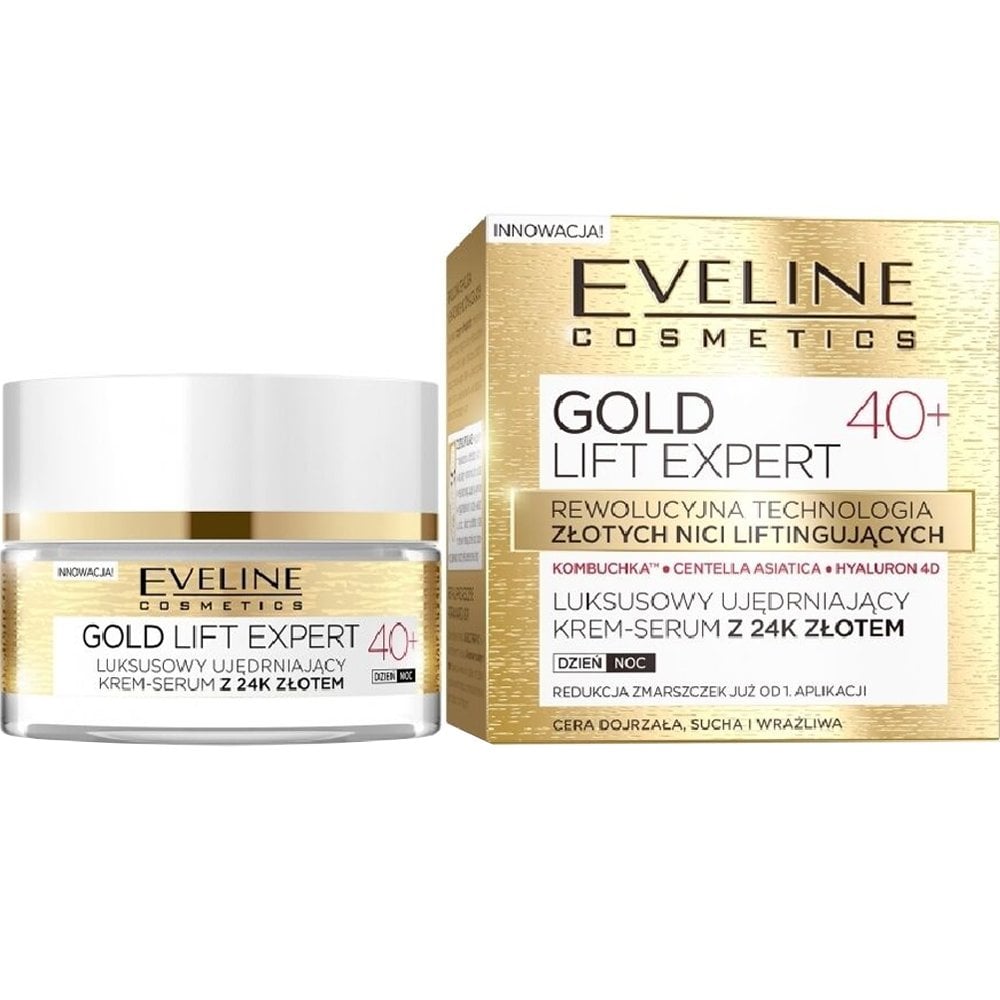eveline-cosmetics-gold-lift-expert-luxurious-firming-day-night-cream-with-24k-gold-40-50ml-p21725-46859_image.jpg Eveline Cosmetics Gold Lift Expert Firming Day & Night Cream 40+ 50ml - Image 1