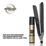 ghd chronos flat iron hair straightener, 3x faster styling with 85% more shine black