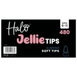 Halo Jellie Tips Soft Gel Nail Tips Almond x480 Sizes 0-11 - Image 2