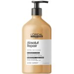L'Oreal Professionnel Serie Expert Absolut Repair Protein + Gold Quinoa Instant Resurfacing Shampoo 1500ml & Conditioner 750ml Twin - Image 2
