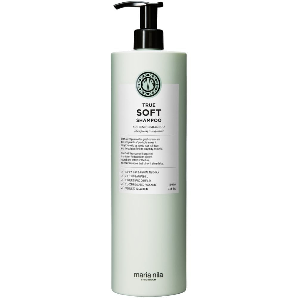 maria-nila-true-soft-softening-shampoo-conditioner-with-argan-oil-for-dry-frizzy-hair-twin-2-x-1000ml-p34173-99647_image.jpg Maria Nila True Soft Softening Shampoo & Conditioner Twin 2 x 1000ml - Image 1