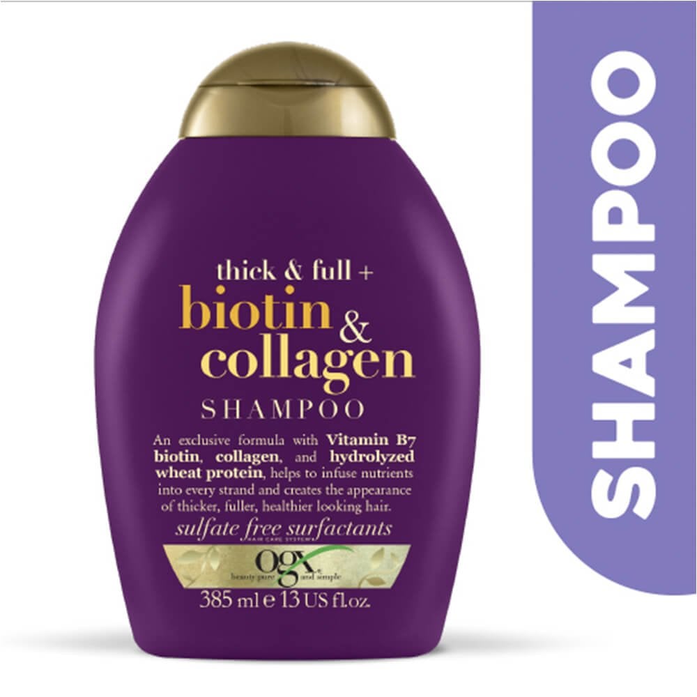 ogx-thick-full-biotin-collagen-volume-shampoo-385ml-p24322-55535_image.jpg OGX Thick & Full+ Biotin & Collagen Volume Shampoo 385ml - Image 1