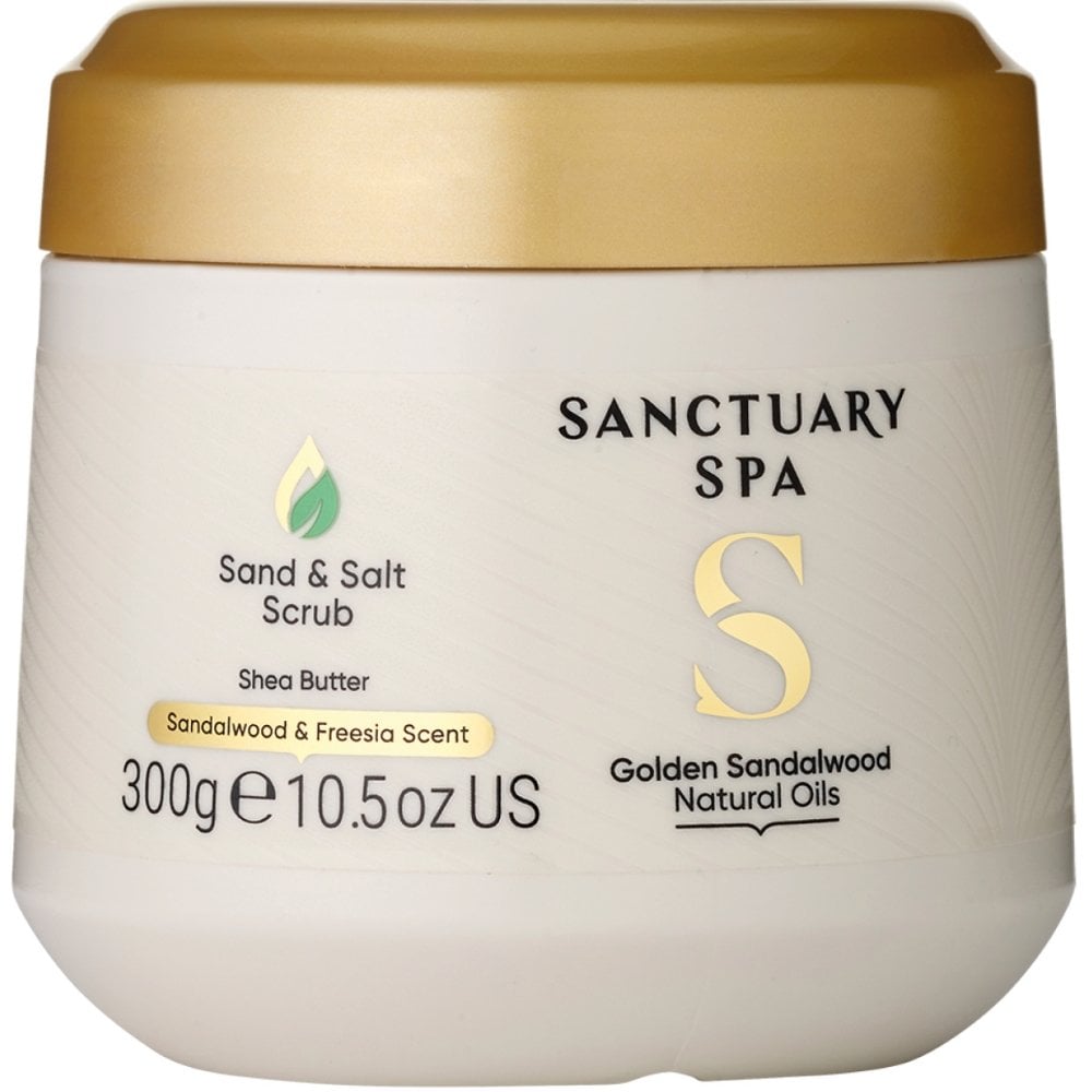 sanctuary-spa-golden-sandalwood-natural-oils-sand-salt-scrub-300g-p34054-98553_image.jpg Sanctuary Spa Golden Sandalwood Natural Oils Sand & Salt Scrub 300g - Image 1