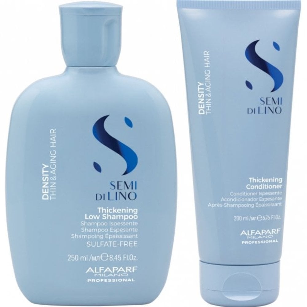 semi-di-lino-density-thickening-low-shampoo-250ml-conditioner-200ml-for-thin-ageing-hair-twin-p37340-117650_image.jpg Alfaparf Milano Semi Di Lino Density Thickening Low Shampoo 250ml & Conditioner 200ml Twin - Image 1