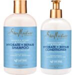Shea Moisture Manuka Honey & Yogurt Hydrate + Repair Shampoo & Conditioner Twin 2 x 384ml - Image 2