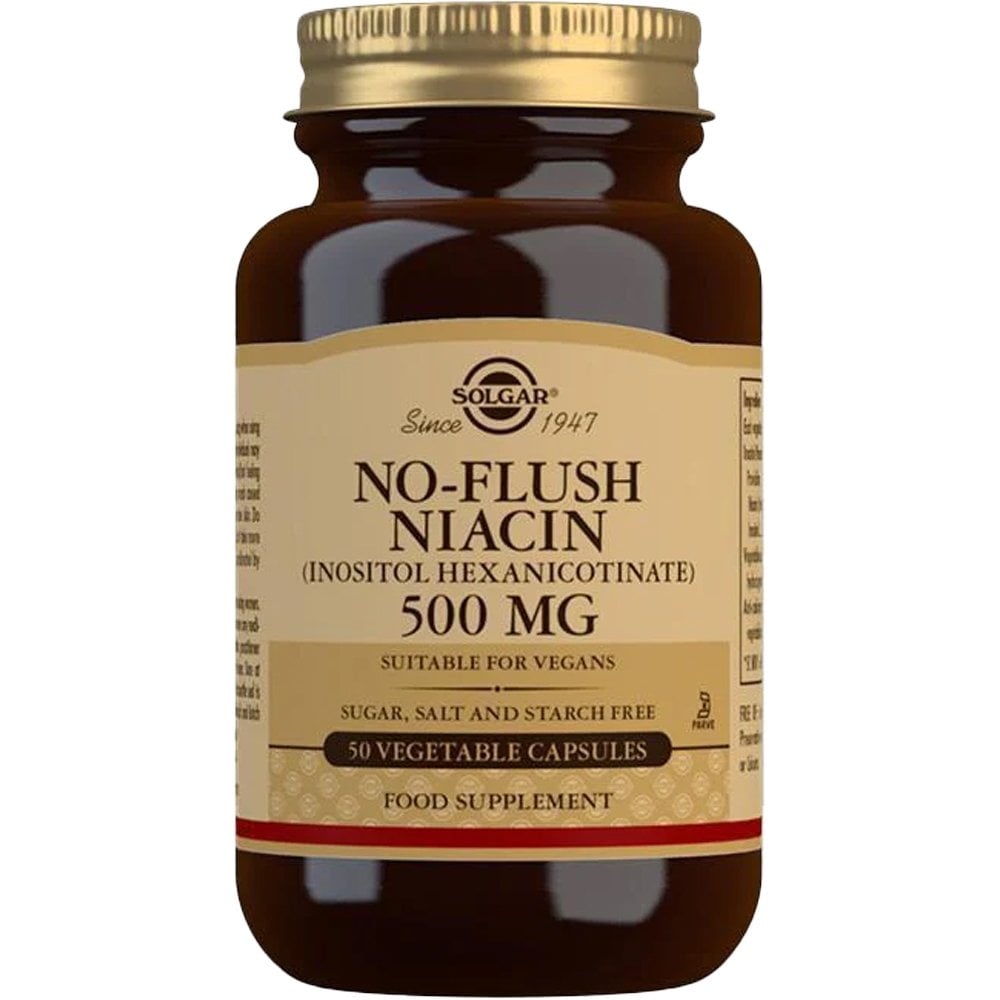 solgar-no-flush-niacin-vegetable-capsules-500mg-50-capsules-p30993-81608_image.jpg Solgar No-Flush Niacin Vegetable Capsules 500mg 50 Capsules - Image 1