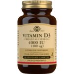 Solgar Vitamin D3 Cholecalciferol 4000 IU 100 µg 60 Vegetable Capsules - Image 2