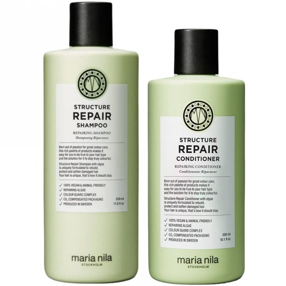structure-repairing-shampoo-with-algae-extract-for-dry-damaged-hair-350ml-conditioner-300ml-twin-p33795-97860_image.jpg Maria Nila Structure Repairing Shampoo 350ml & Conditioner 300ml Twin - Image 1