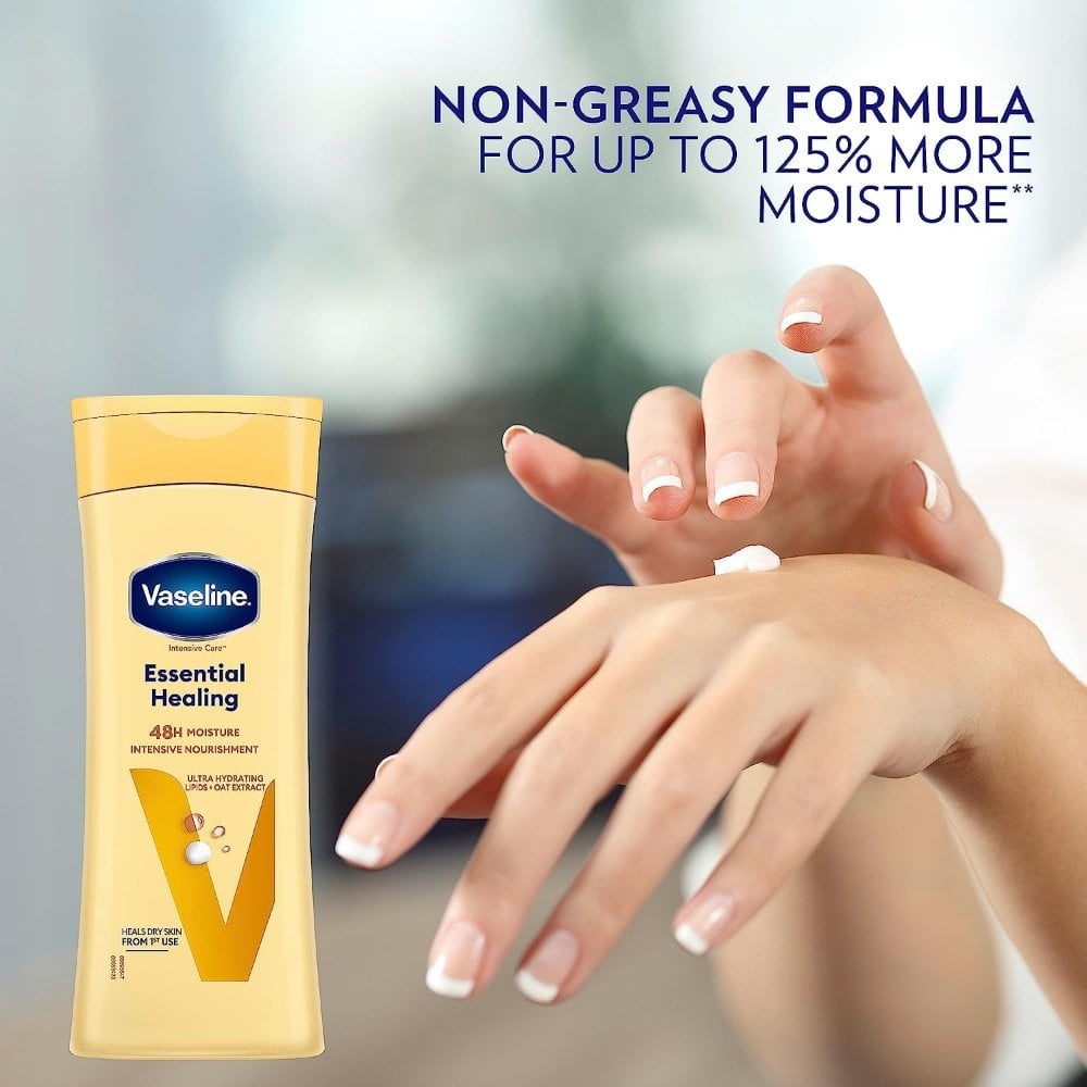 vaseline-intensive-care-48h-moisture-nourishment-oat-extract-essential-healing-body-lotion-for-dry-skin-400ml-p33752-97609_image.jpg Vaseline Intensive Care 48h Moisture Nourishment Oat Extract Essential Healing Body Lotion 400ml - Image 1