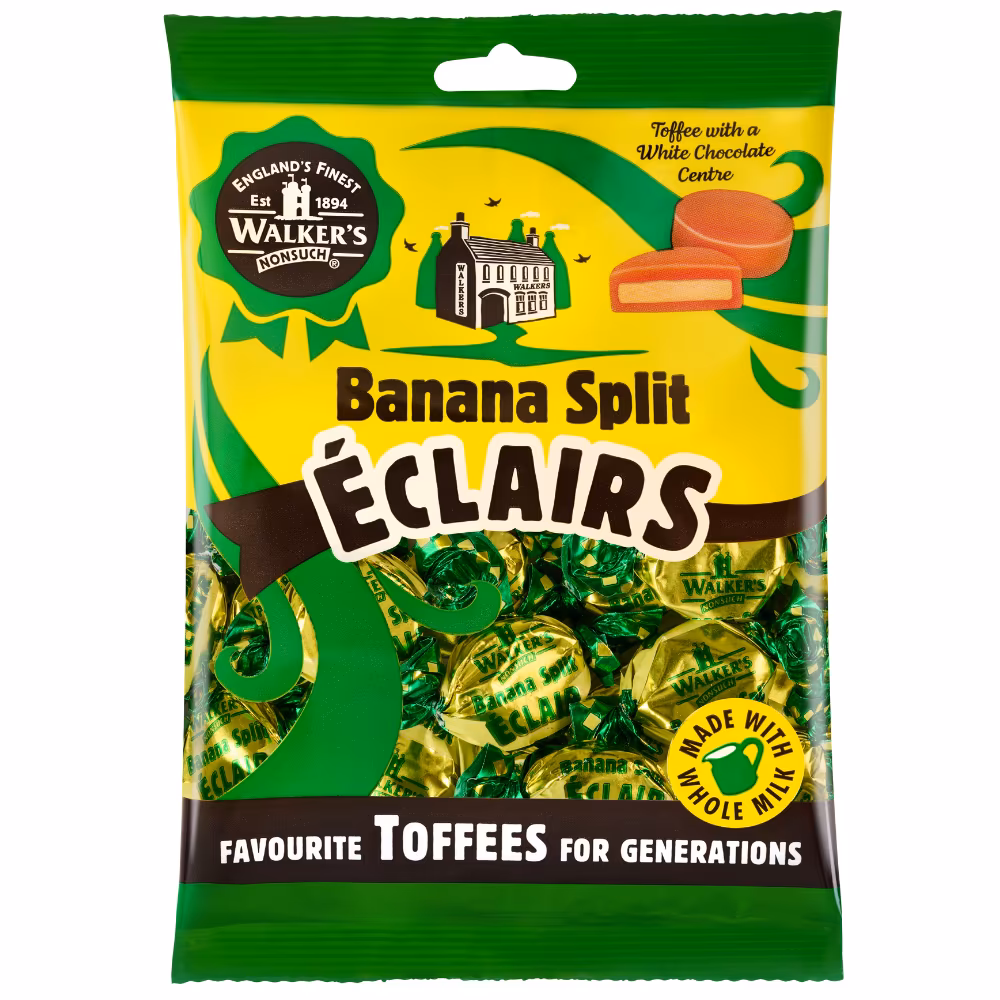 walkers banana Walker's Nonsuch Banana Split Eclairs 150g - Image 1
