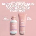 Wella Professionals Invigo Blonde Recharge Colour Refreshing Shampoo 300ml & Cool Conditioner 200ml Twin - Image 2